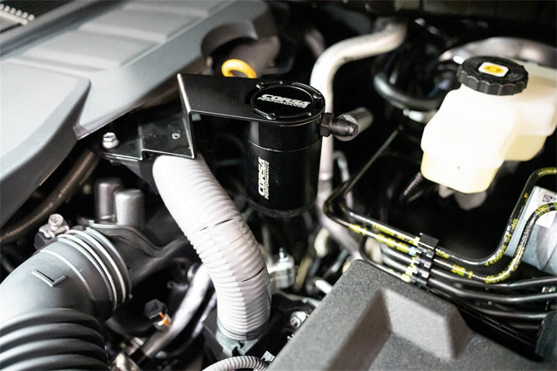 CORSA Performance Corsa 2022-2025 Toyota Tundra 4WD 3.4L V6 Aluminum Oil Catch Can w/ Bracket