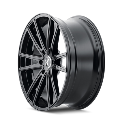 Kraze Wheels Kraze KR190 Lusso 22x8.5 / 5x120 BP / 38mm Offset / 74.1mm Hub Gloss Black Wheel