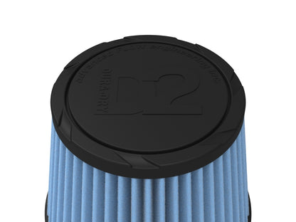 aFe POWER Universal Clamp-On Air Filter w/ D2 Dura-Dry Media - 5in F x 6.5in B x 4.75in T x 5in H
