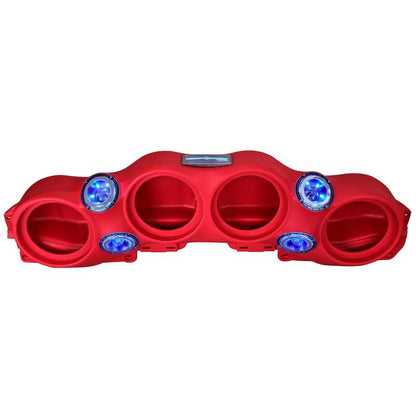 DS18 2018-23 Jeep JL/JLU/JT Soundbar Fits 4 x 8in Speakers (Not Included)- Red