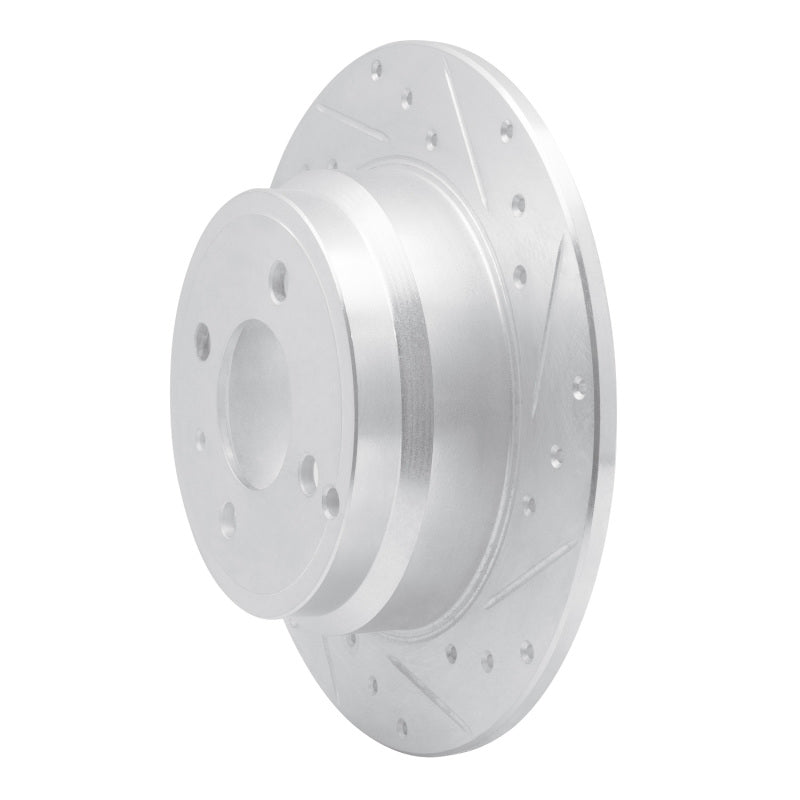 R1 Concepts R1 93-95 Volvo 850 Rear Right Drilled & Slotted Silver Brake Rotor