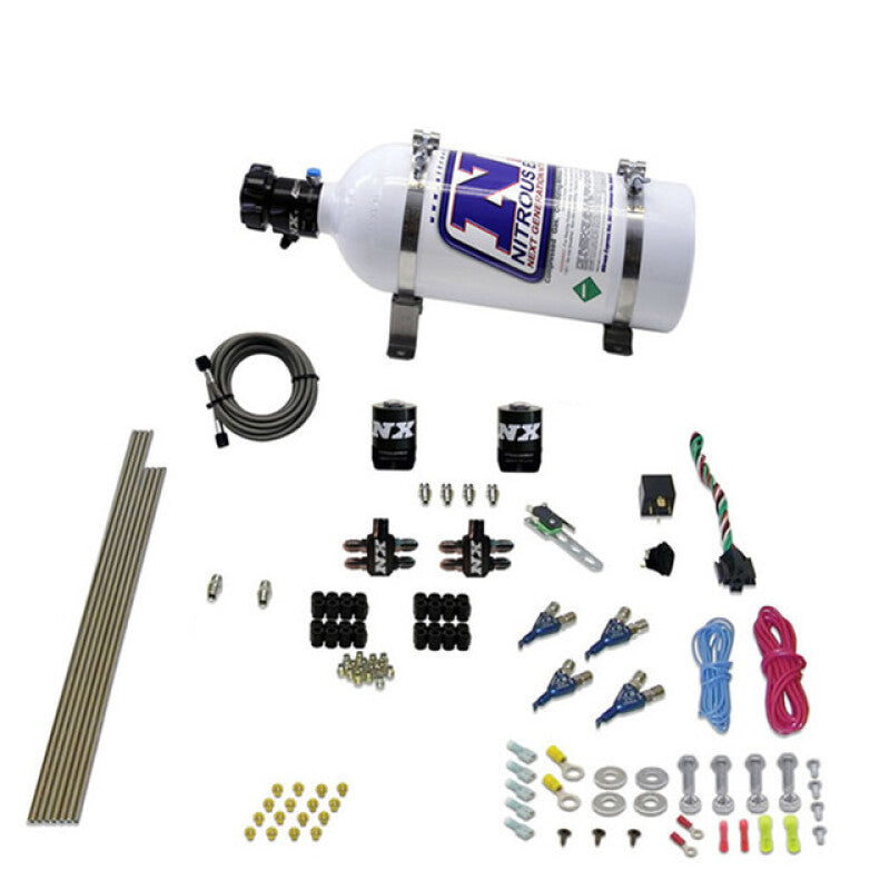Nitrous Express 4 Cyl Gas Nitrous Kit (100-250HP) w/5lb Bottle