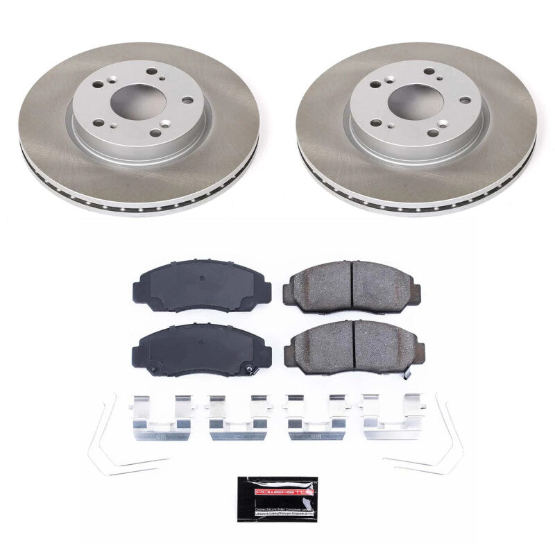 PowerStop Power Stop 12-15 Honda Civic Front Semi-Coated Rotor Kit