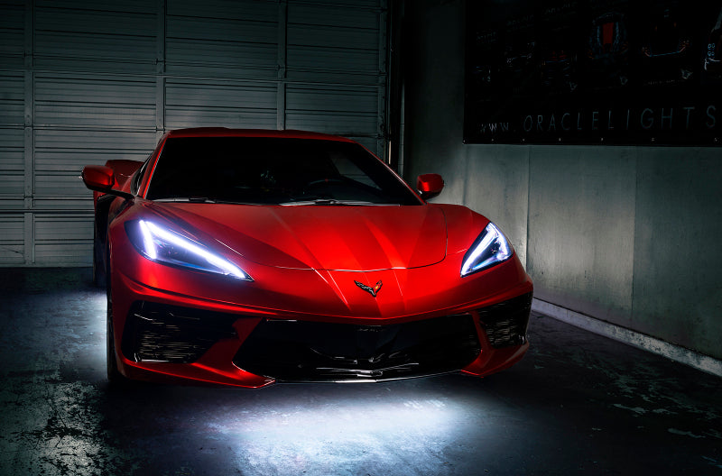 ORACLE Lighting Oracle 20-21 Chevy Corvette C8 RGB+A Headlight DRL Upgrade Kit - ColorSHIFT - RF