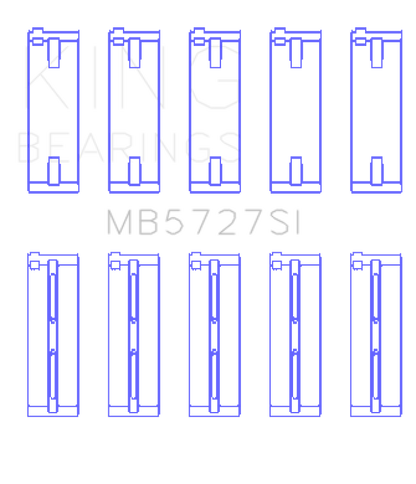 King Engine Bearings Suzuki M15A/M16A/M18A (Size +0.50mm) Main Bearing Set
