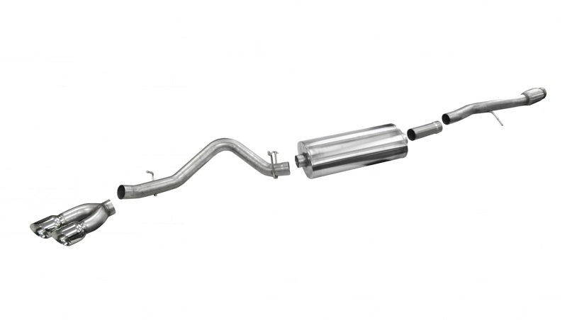 CORSA Performance Corsa 2014-19 Sierra/Silvrd 1500 Crew/Dbl / Short/Std. Bed 6.2L V8 Polished Sport Single SideCB Ext