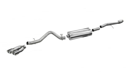 CORSA Performance Corsa 2014-19 Sierra/Silvrd 1500 Crew/Dbl / Short/Std. Bed 6.2L V8 Polished Sport Single SideCB Ext