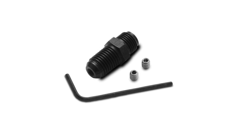 Vibrant -4AN to 7/16-24 Oil Restrictor Fitting Kit for Garrett ball bearing Turbochargers