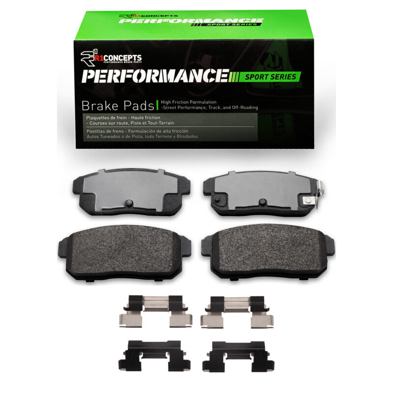 R1 Concepts R1 04-11 Mazda RX-8 Rear Performance Sport Pads & Hardware Kit