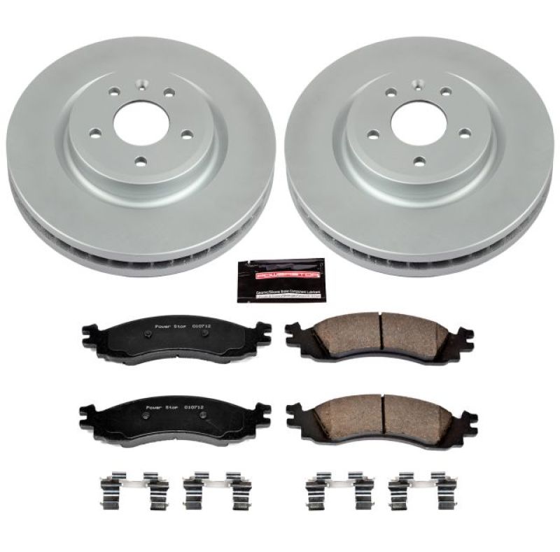 PowerStop Power Stop 2010 Ford Taurus Front Z17 Evolution Geomet Coated Brake Kit