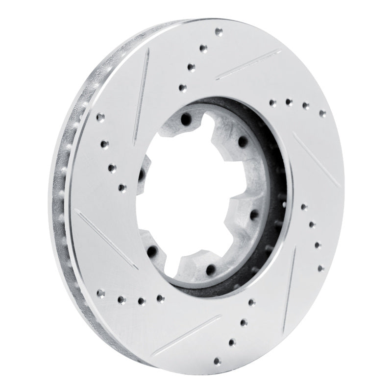 R1 Concepts R1 02-24 Nissan NV350 UrVan (Mexico) Front Left Drilled & Slotted Silver Brake Rotor