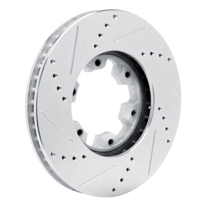 R1 Concepts R1 02-24 Nissan NV350 UrVan (Mexico) Front Left Drilled & Slotted Silver Brake Rotor