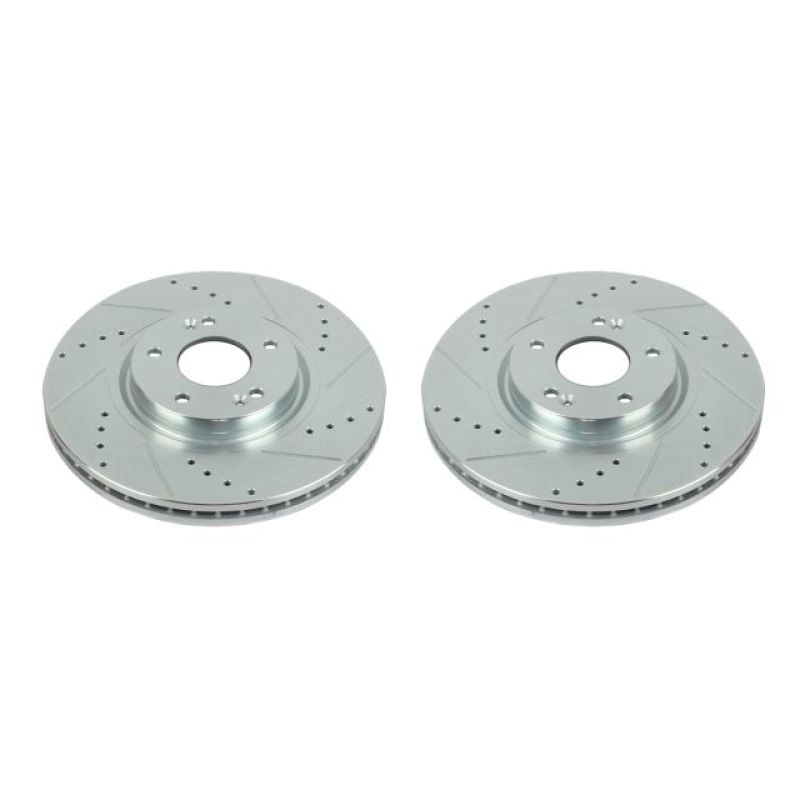 PowerStop Power Stop 07-12 Hyundai Veracruz Front Evolution Drilled & Slotted Rotors - Pair