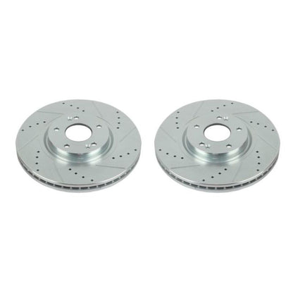 PowerStop Power Stop 07-12 Hyundai Veracruz Front Evolution Drilled & Slotted Rotors - Pair
