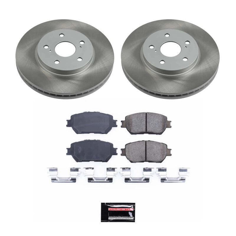 PowerStop Power Stop 02-04 Toyota Camry Front Semi-Coated Rotor Kit