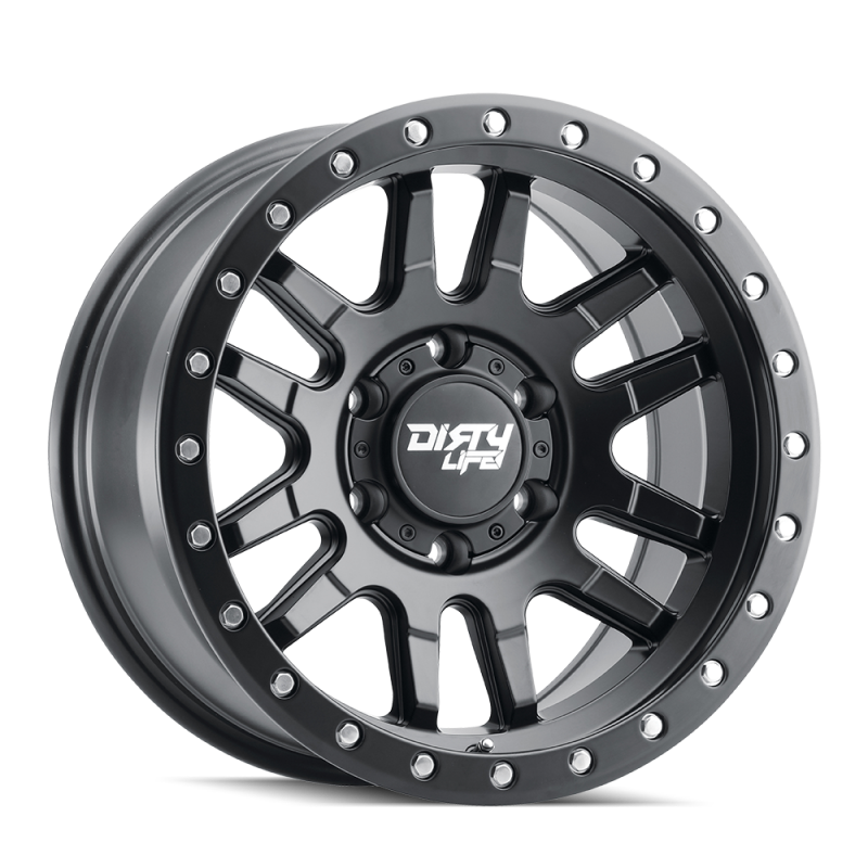 Dirty Life 9309 Canyon Pro 17x9/6x135 BP/0mm Offset/87.1mm Hub Matte Black Wheel - Beadlock