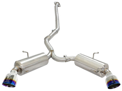 aFe Takeda Exhaust Axle-Back 13-15 Scion FRS / Subaru BRZ 304SS Blue Flame Dual Tips Exhaust