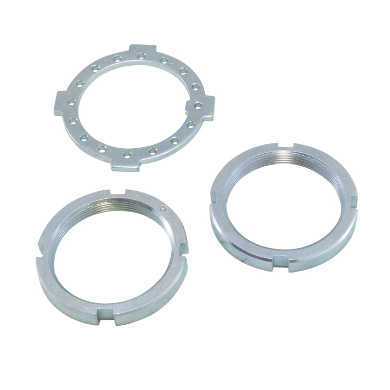 Yukon Gear & Axle Yukon Gear Replacement Spindle Nut Kit for Dana 50 and 60 w/two 4-slot type Nuts & Washer