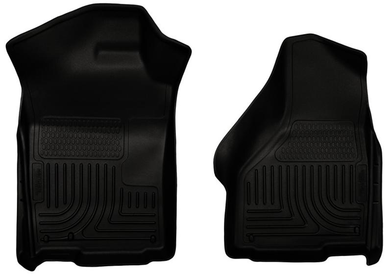 Husky Liners 03-12 Dodge Ram 1500/2500/3500 Series Regular/Quad Cab WeatherBeater Black Floor Liners