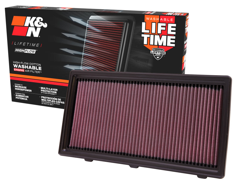 K&N Engineering K&N 97-10 Dodge Dakota / 98-03 Durango / 06-09 Mitsubishi Raider Drop In Air Filter