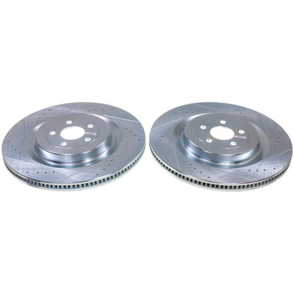 PowerStop Power Stop 22-23 Ford Mustang Mach-E Front Drilled & Slotted Rotor - Pair