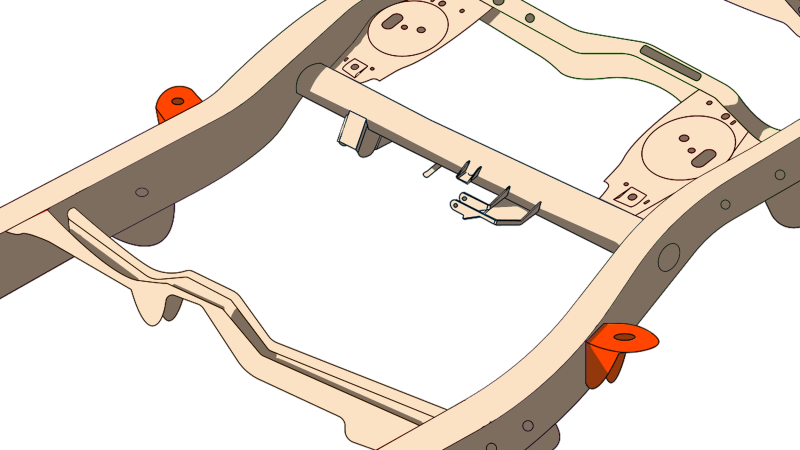 RustBuster Rust Buster 4Runner & FJ Cruiser Middle Body Frame Mount