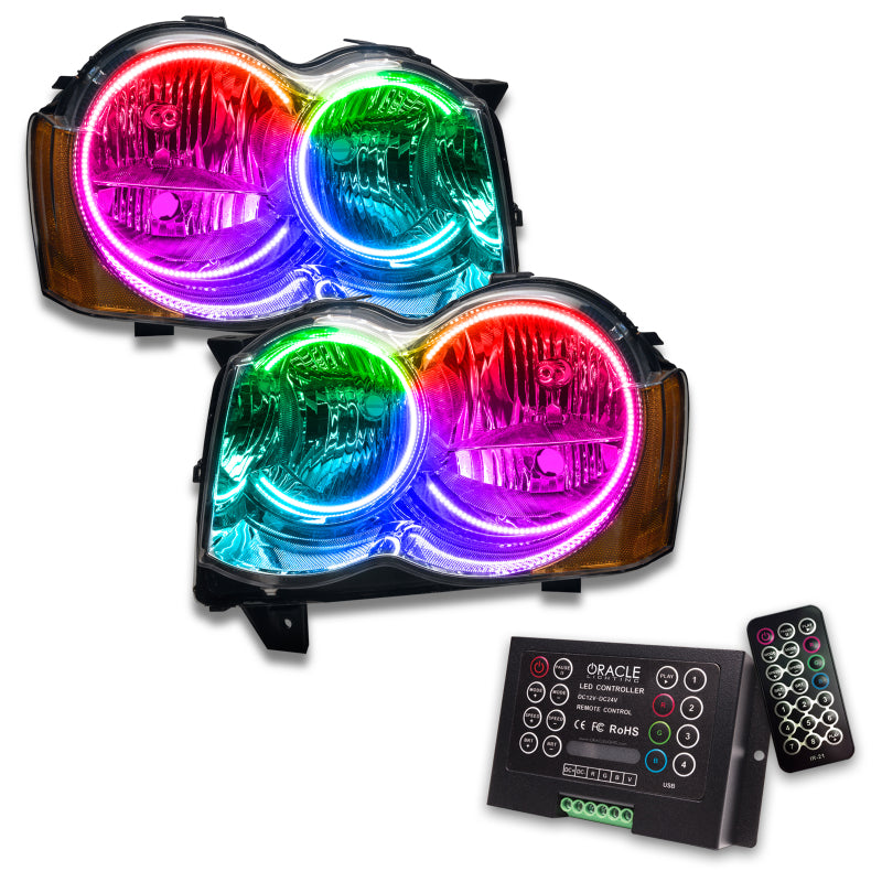 ORACLE Lighting Oracle 08-10 Jeep Grand Cherokee SMD HL (Non-HID) - ColorSHIFT w/ 2.0 Controller