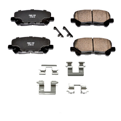 PowerStop Power Stop 12-15 Honda Pilot Rear Z17 Evolution Ceramic Brake Pads w/Hardware