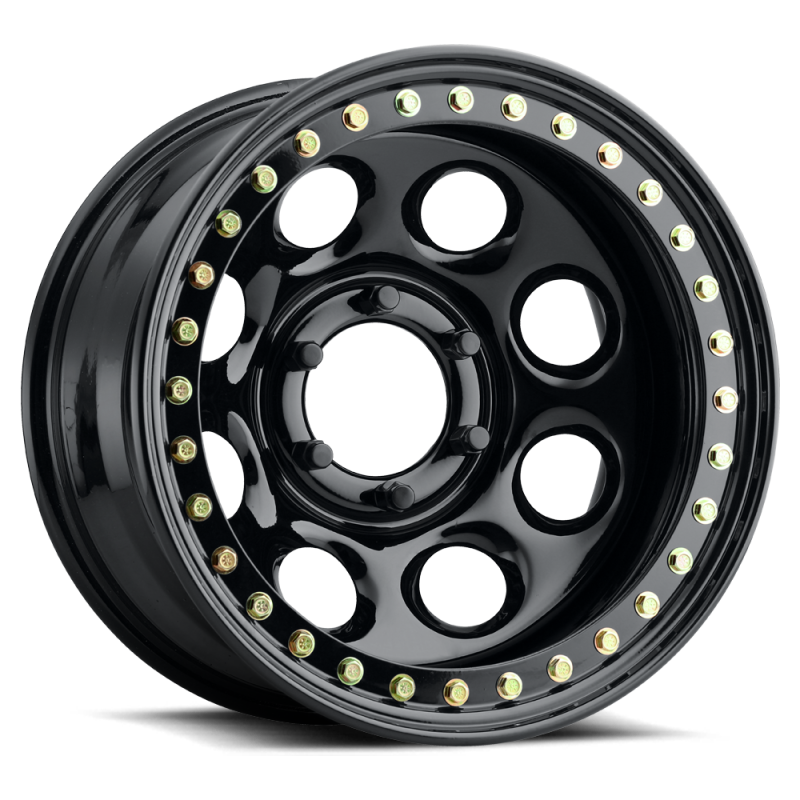 Raceline RT81 Rock 8 15x10in / N/Amm Offset / 4.25mm Bore - Gloss Black