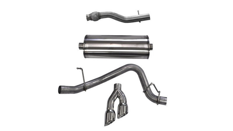 CORSA Performance Corsa 2015-2020 GMC Yukon XL 1500 5.3L V8 3in Cat-Back Single Side Exit Twin 4in Polished Tips