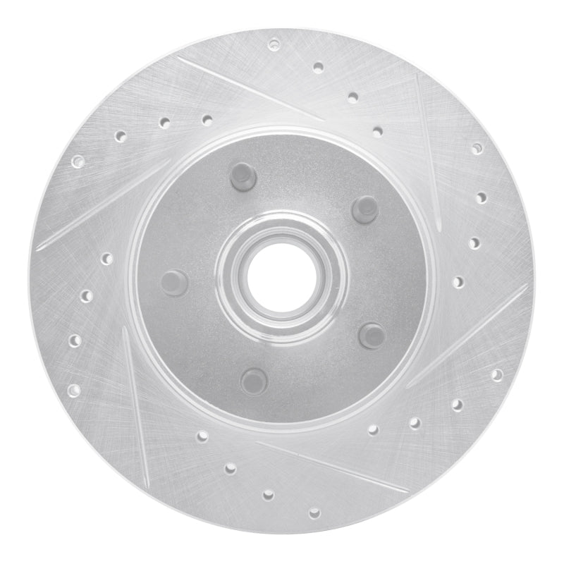R1 Concepts R1 95-11 Ford Ranger (USA/Canada) Front Right Drilled & Slotted Silver Brake Rotor