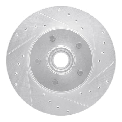 R1 Concepts R1 95-11 Ford Ranger (USA/Canada) Front Right Drilled & Slotted Silver Brake Rotor