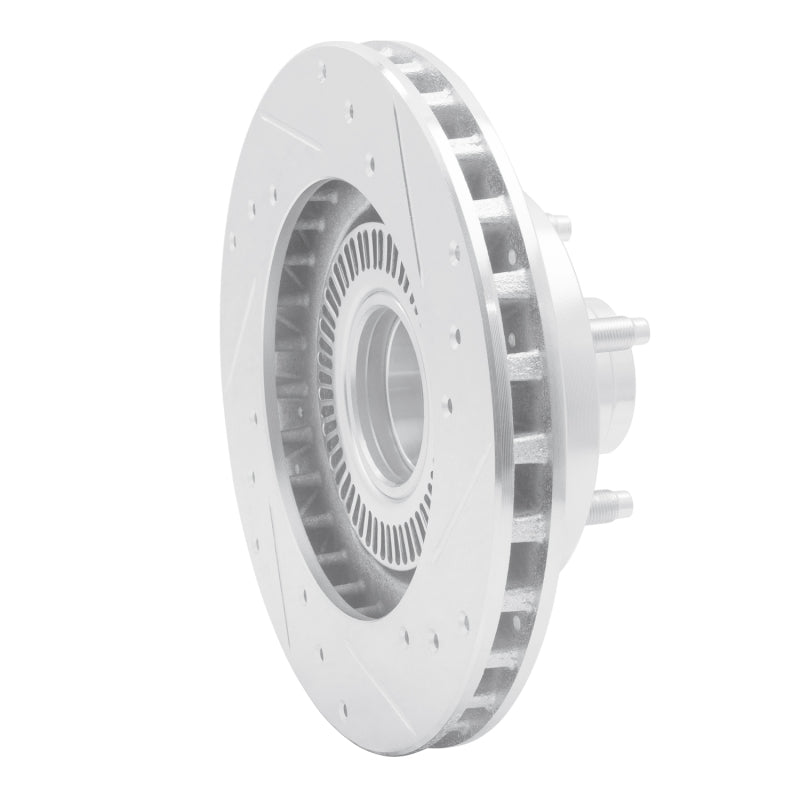 R1 Concepts R1 95-97 Ford Ranger (USA/Canada) Front Left Drilled & Slotted Silver Brake Rotor