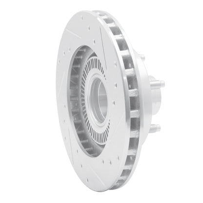 R1 Concepts R1 95-97 Ford Ranger (USA/Canada) Front Left Drilled & Slotted Silver Brake Rotor
