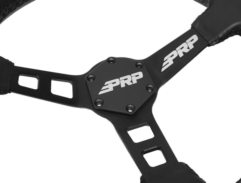 PRP Seats PRP Deep Dish Leather Steering Wheel - Black