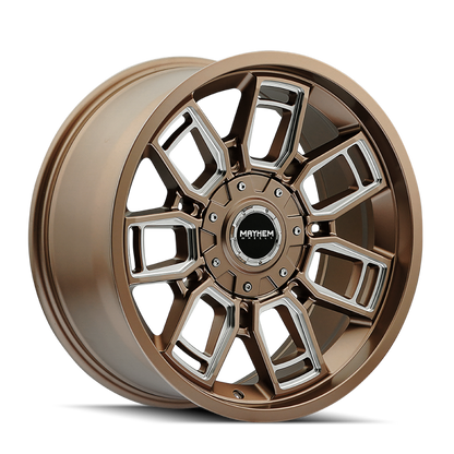 Mayhem 8118 Ordinance 20x9 / 6x135/139.7 BP / 106.1mm Hub Matte Bronze Wheel w/ Milled Spokes