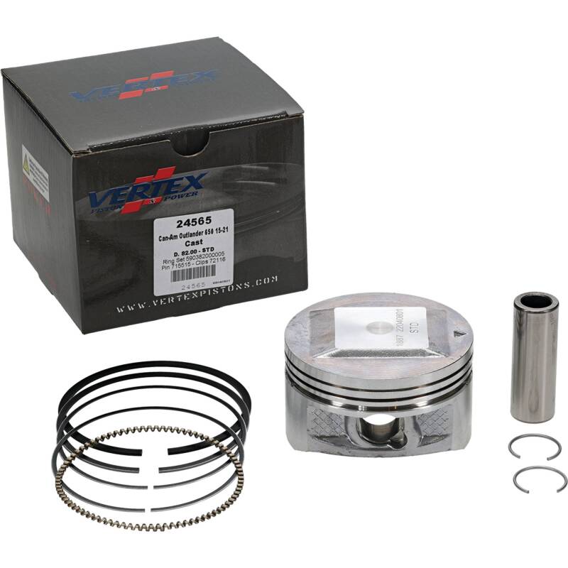 Vertex Pistons Vertex Piston 04-05 Can-Am Outlander 330 2x4 330cc Cast Replica Piston Kit