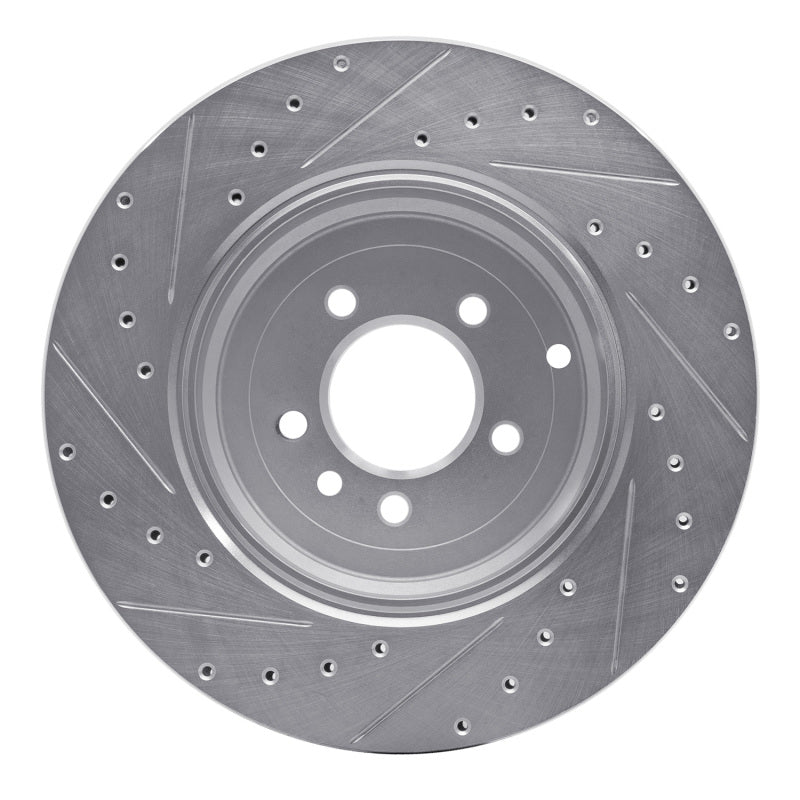 R1 Concepts R1 10-13 Land Rover Range Rover Sport Rear Right Drilled & Slotted Silver Brake Rotor