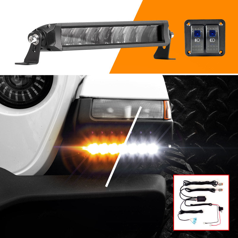 XKGLOW XK Glow Razor Light Bar Fog + Strobe Kit 10in