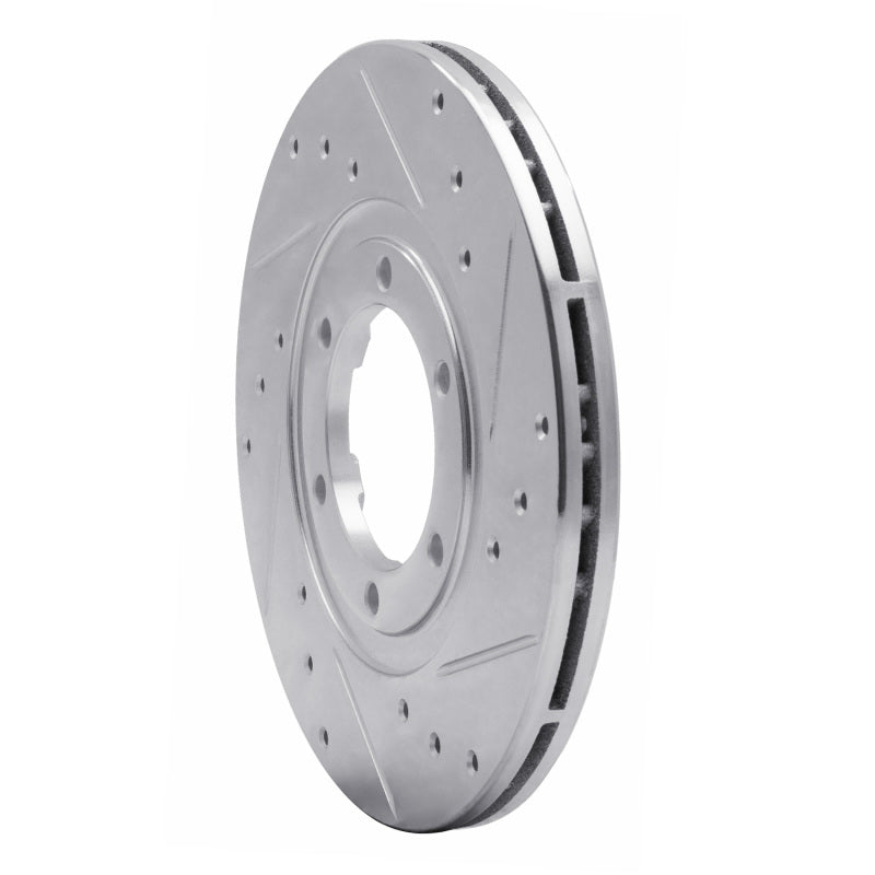 R1 Concepts R1 1986-1993 Mazda B2200 Front Right Drilled & Slotted Silver Brake Rotor