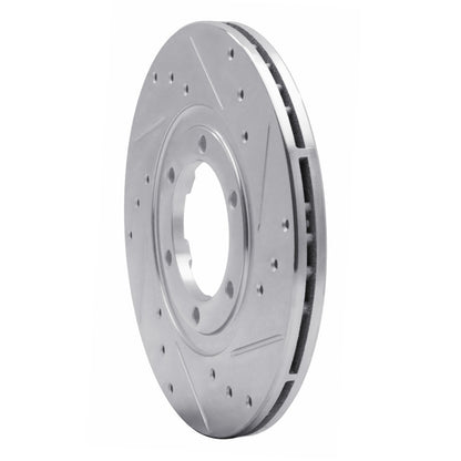 R1 Concepts R1 1986-1993 Mazda B2200 Front Right Drilled & Slotted Silver Brake Rotor