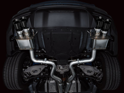 AWE Tuning AWE 2024 Ford Mustang GT Fastback S650 RWD SwitchPath Cat-Back Exhaust w/ Quad Diamond Black Tips