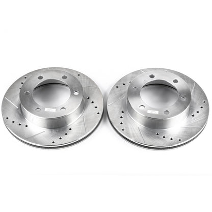 PowerStop Power Stop 96-02 Toyota 4Runner Front Evolution Drilled & Slotted Rotors - Pair