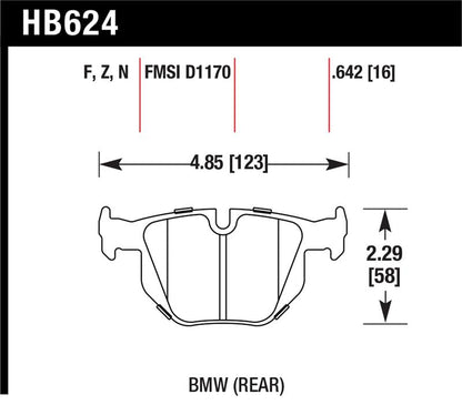 Hawk Performance Hawk 06 BMW 330i/330xi / 07-09 335i / 07-08 335xi / 09 335d / 08-09 328i Performance Ceramic Street