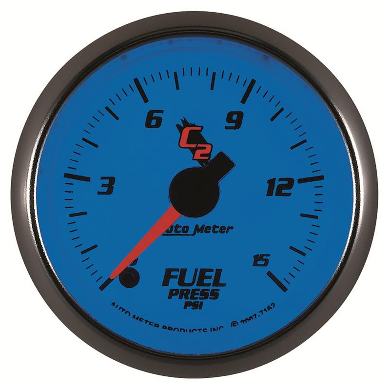 AutoMeter Gauge Fuel Pressure 2-1/16in. 15PSI Digital Stepper Motor C2