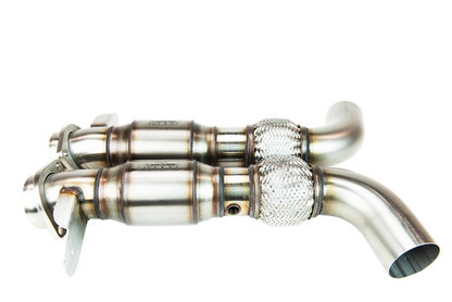 Kooks Headers Kooks 2015+ Ford Mustang GT350 5.2L 3in x 2-3/4in Green Cat SS X-Pipe Kooks HDR Req