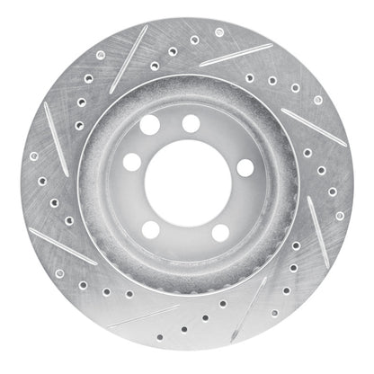R1 Concepts R1 74-81 Dodge W150 Front Right Drilled & Slotted Silver Brake Rotor
