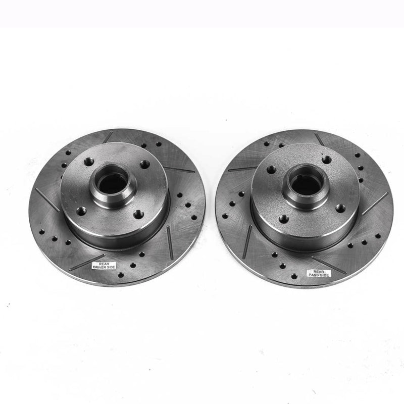 PowerStop Power Stop 99-02 Volkswagen Cabrio Rear Evolution Drilled & Slotted Rotors - Pair