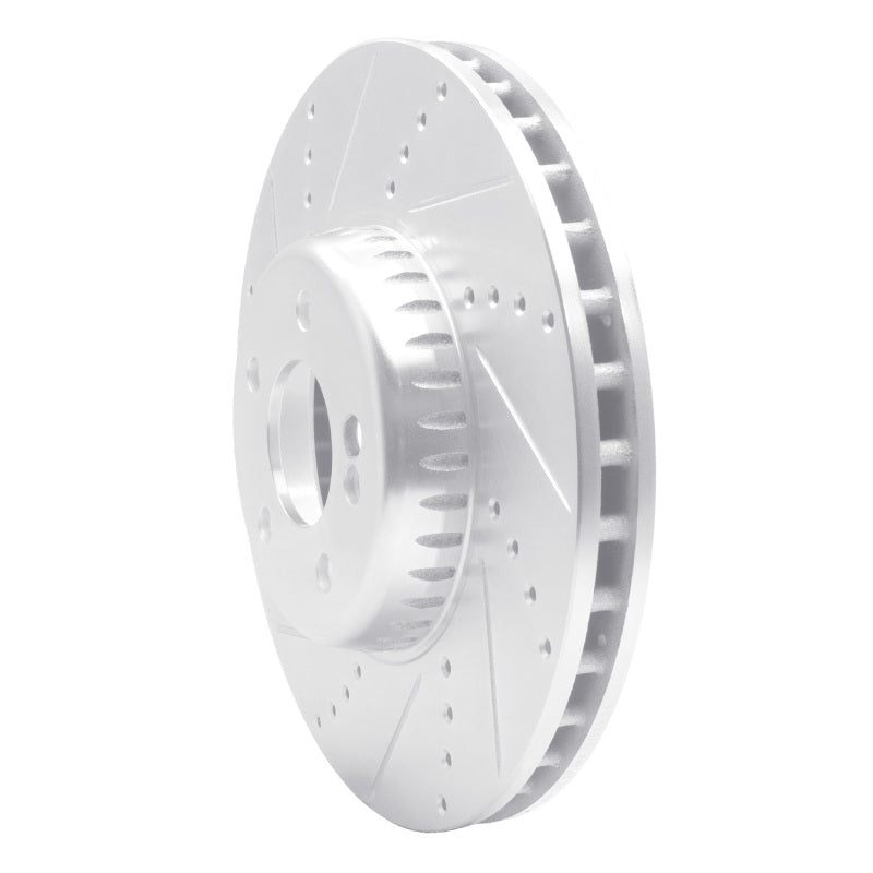 R1 Concepts R1 15-23 Mercedes-Benz C300 Sedan Front Left Drilled & Slotted Silver Brake Rotor
