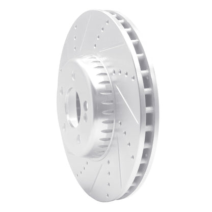 R1 Concepts R1 15-23 Mercedes-Benz C300 Sedan Front Left Drilled & Slotted Silver Brake Rotor